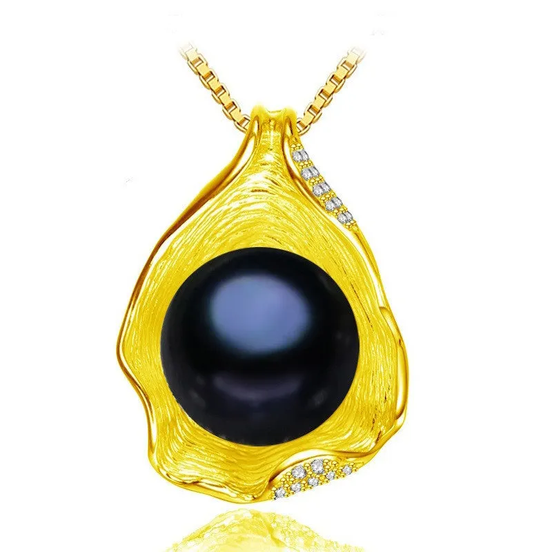 charm Shell design Pearl Jewelry,Pearl Necklace Pendant, 925 sterling silver jewelry ,fashion necklaces for women