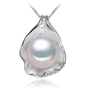 charm Shell design Pearl Jewelry,Pearl Necklace Pendant, 925 sterling silver jewelry ,fashion necklaces for women