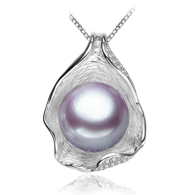 charm Shell design Pearl Jewelry,Pearl Necklace Pendant, 925 sterling silver jewelry ,fashion necklaces for women