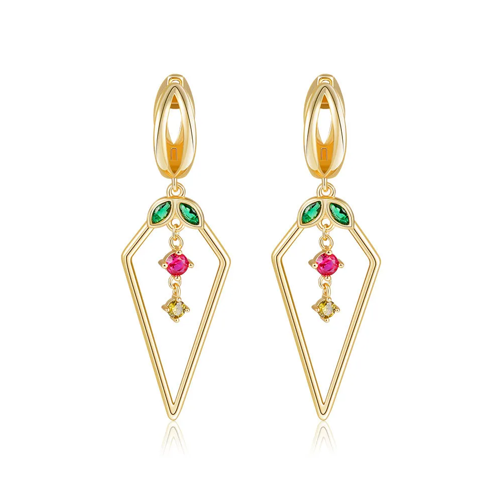 Cherry Charm Drop Earrings