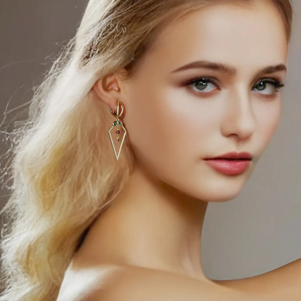 Cherry Charm Drop Earrings