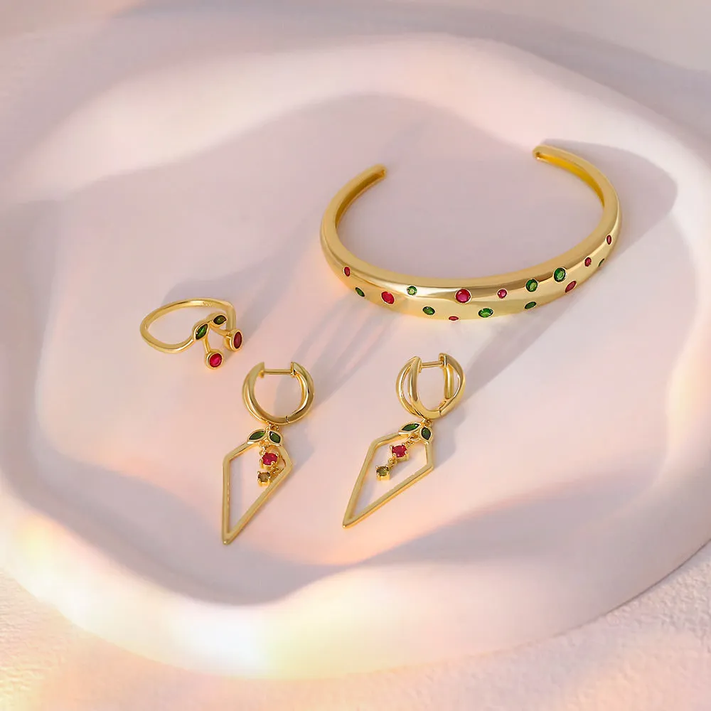 Cherry Charm Drop Earrings
