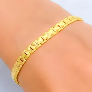 Chic Radiant 22k Gold Bracelet