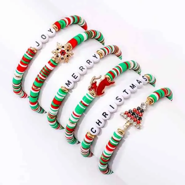 Christmas Stretch Bracelets (these are sold as single strands only & we choose the design)