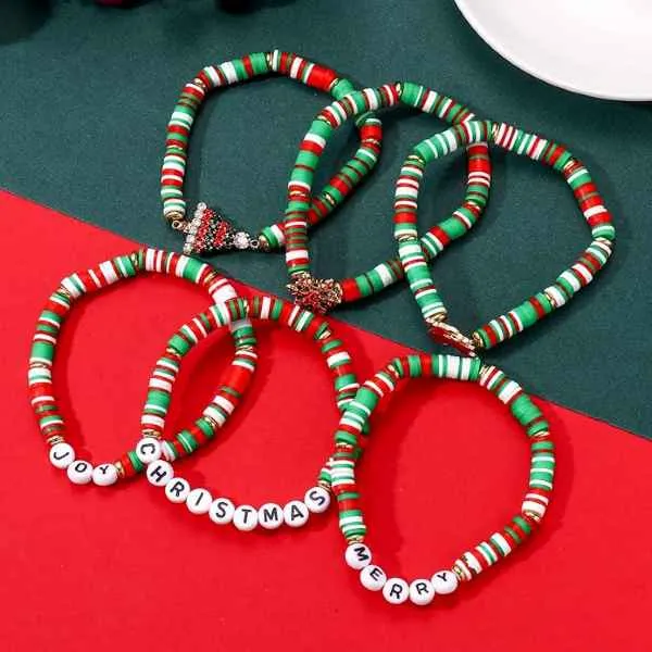 Christmas Stretch Bracelets (these are sold as single strands only & we choose the design)
