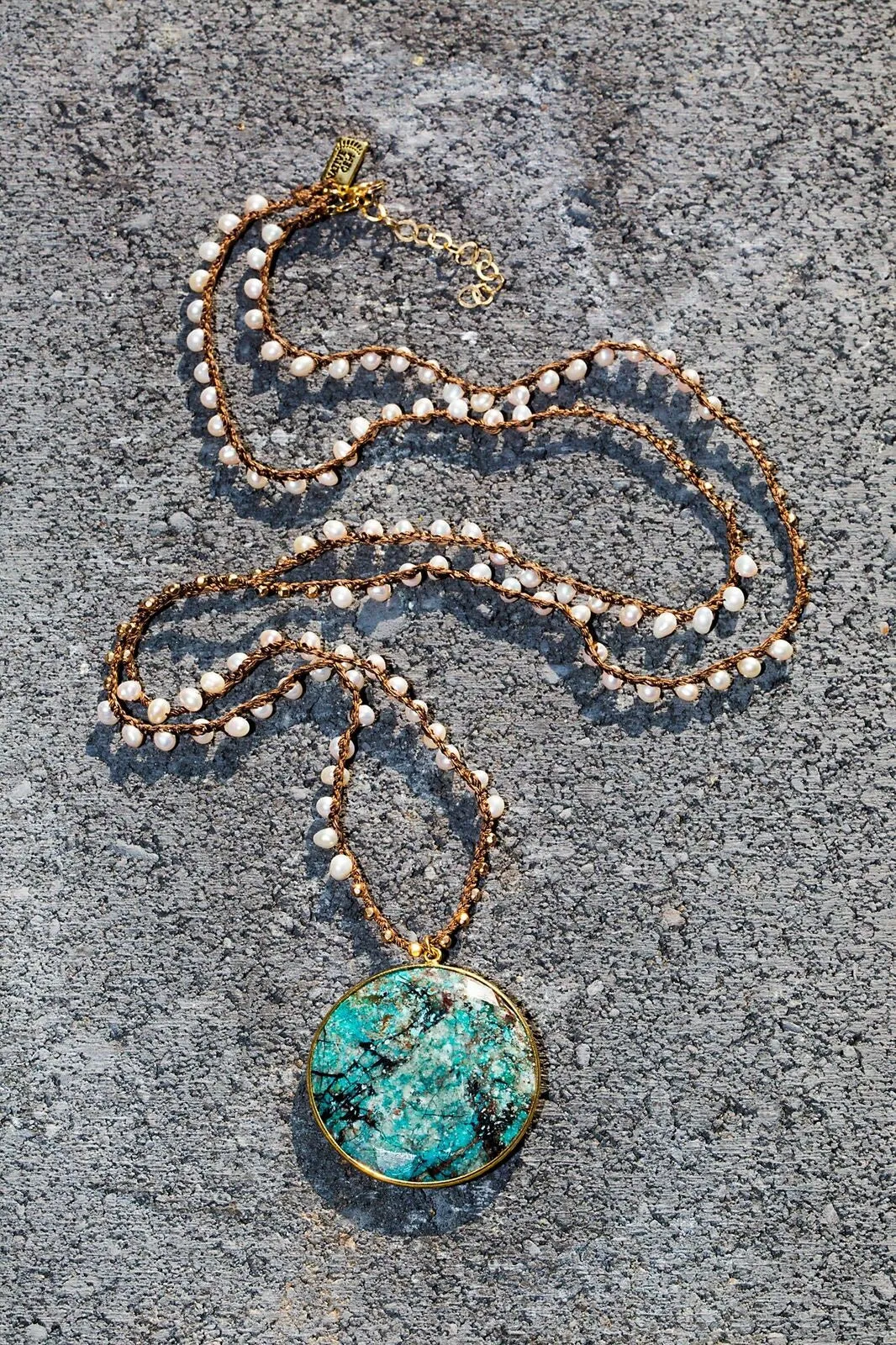 Chrysocolla Bardot Necklace