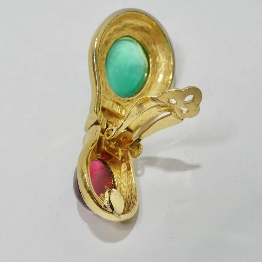Ciner 1980s Gold Plated Earrings