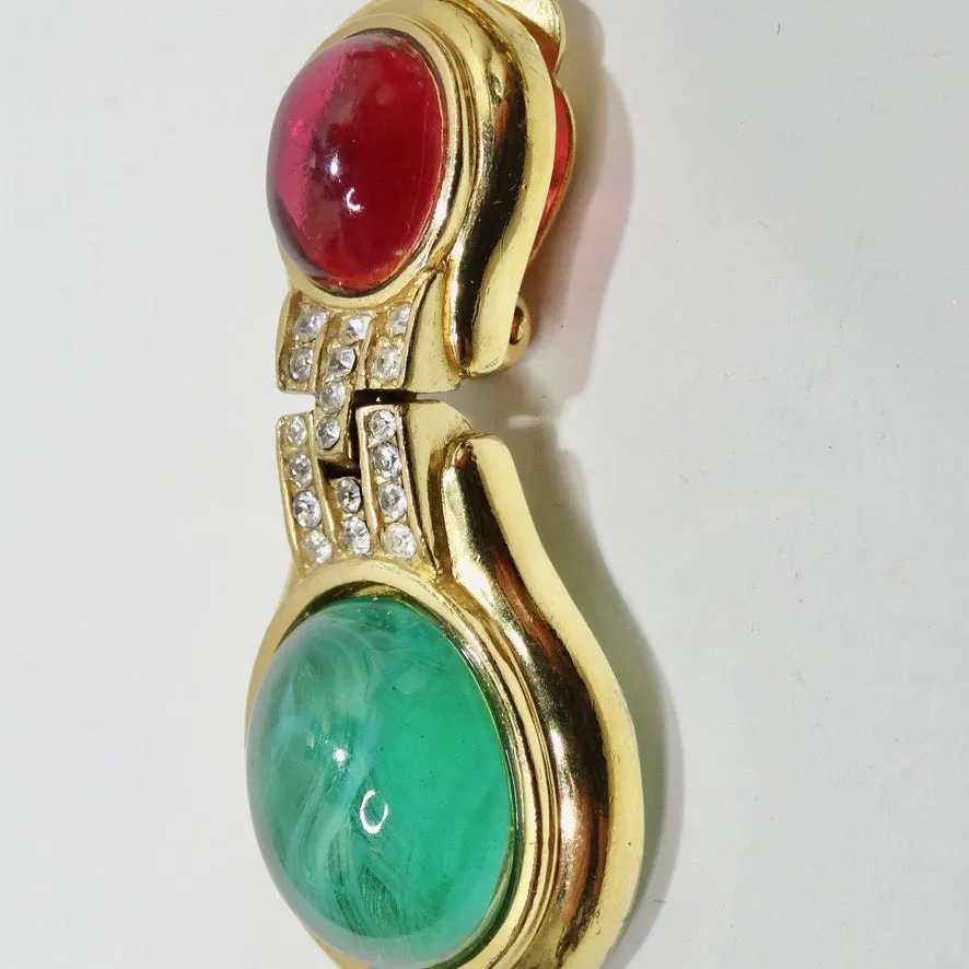 Ciner 1980s Gold Plated Earrings