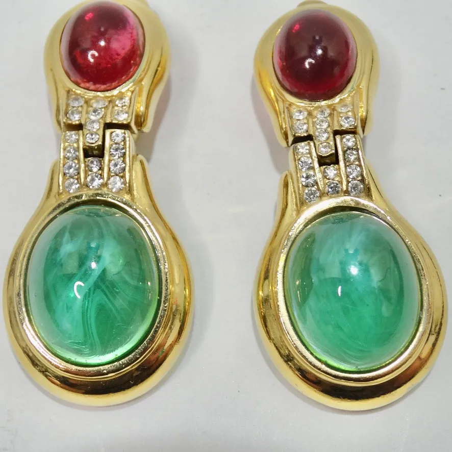 Ciner 1980s Gold Plated Earrings