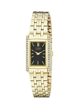 Citizen Crystal Black Dial Ladies Watch EK1122-50E