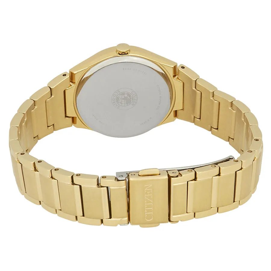 Citizen Paradigm Champagne Dial Yellow Gold-tone Ladies Watch FE2092-57P