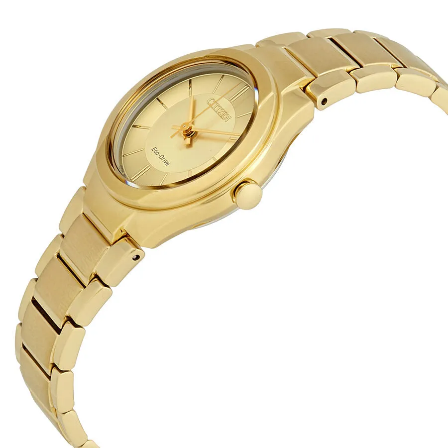 Citizen Paradigm Champagne Dial Yellow Gold-tone Ladies Watch FE2092-57P