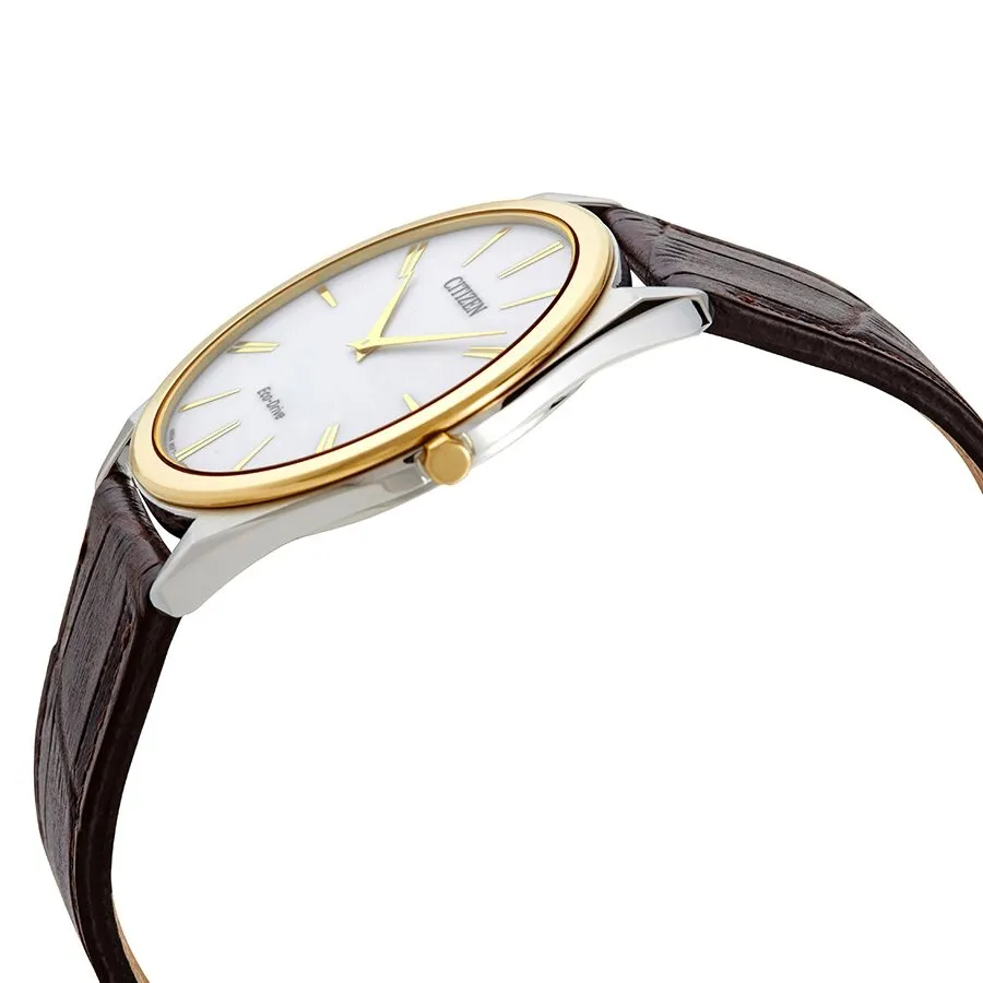 Citizen Stiletto Eco-Drive White Dial Men's Watch AR3074-03A