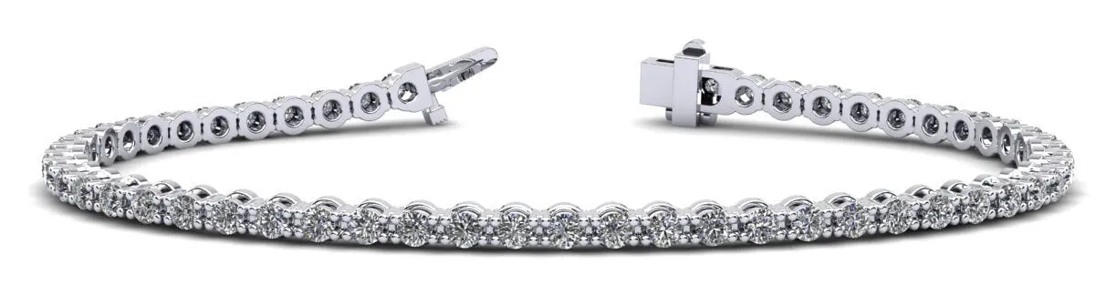 Classic Link Lab-Grown Diamond Tennis Bracelet with 3.96 ct.(finished) 2.8mm