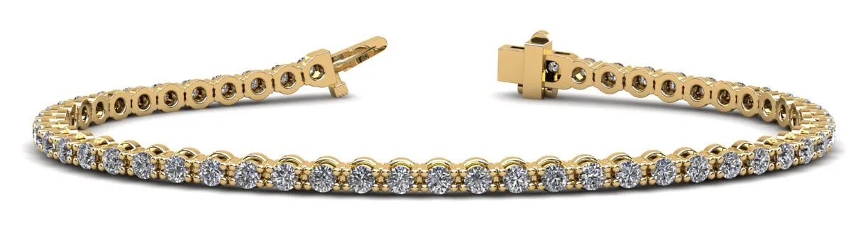 Classic Link Lab-Grown Diamond Tennis Bracelet with 3.96 ct.(finished) 2.8mm