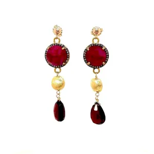 Claudia Earrings-Red
