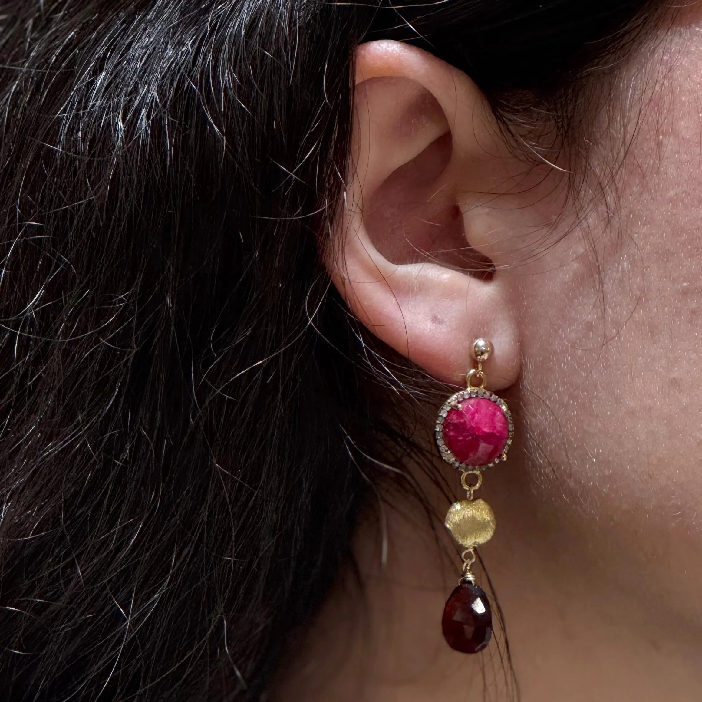 Claudia Earrings-Red