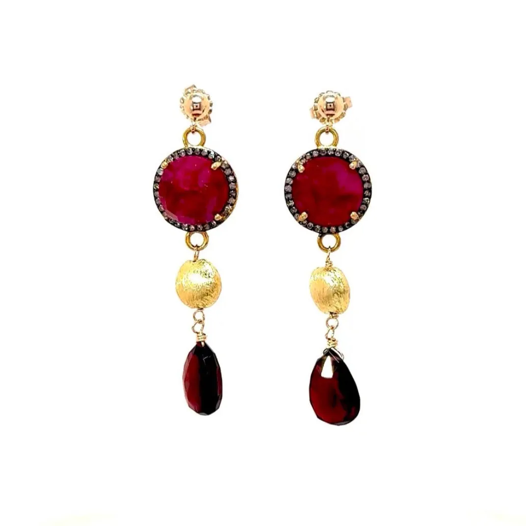 Claudia Earrings-Red