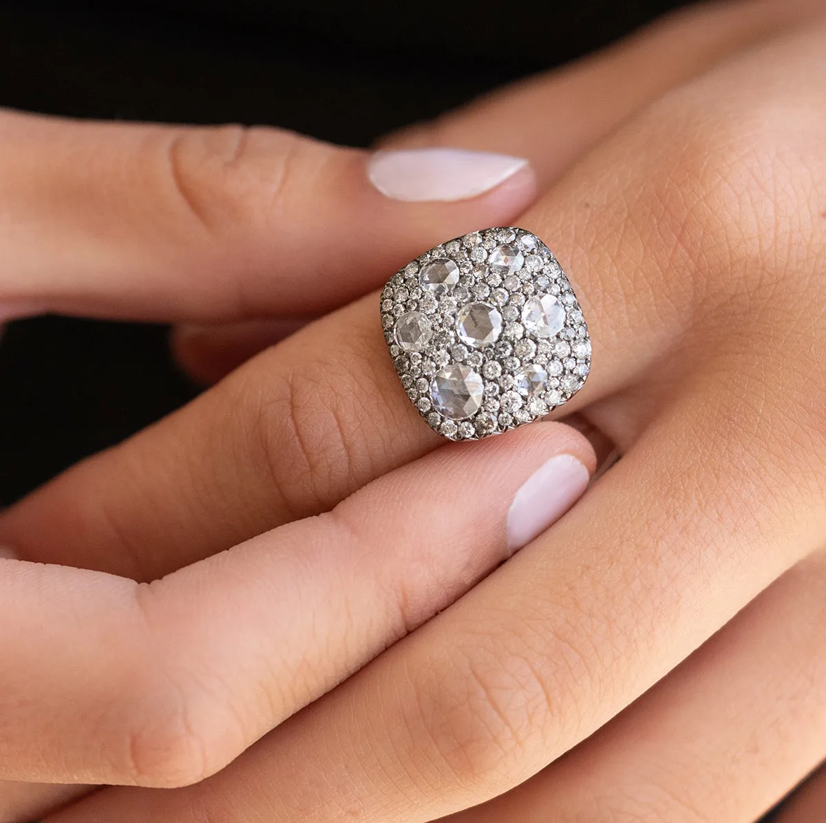 Cluster Diamond Ring