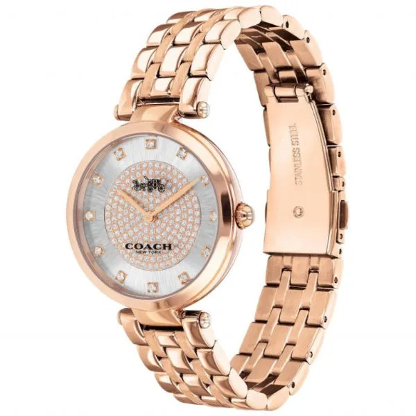 Coach Park Rose Gold Stainless Steel Silver Dial Quartz Watch for Ladies - 14503735