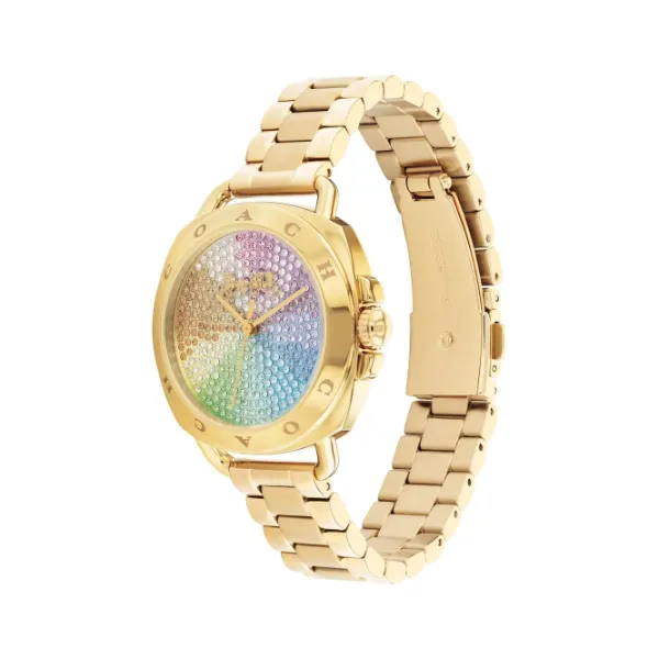 Coach Tatum Gold Stainless Steel Multi Color Dial Quartz Watch for Ladies - 14504167