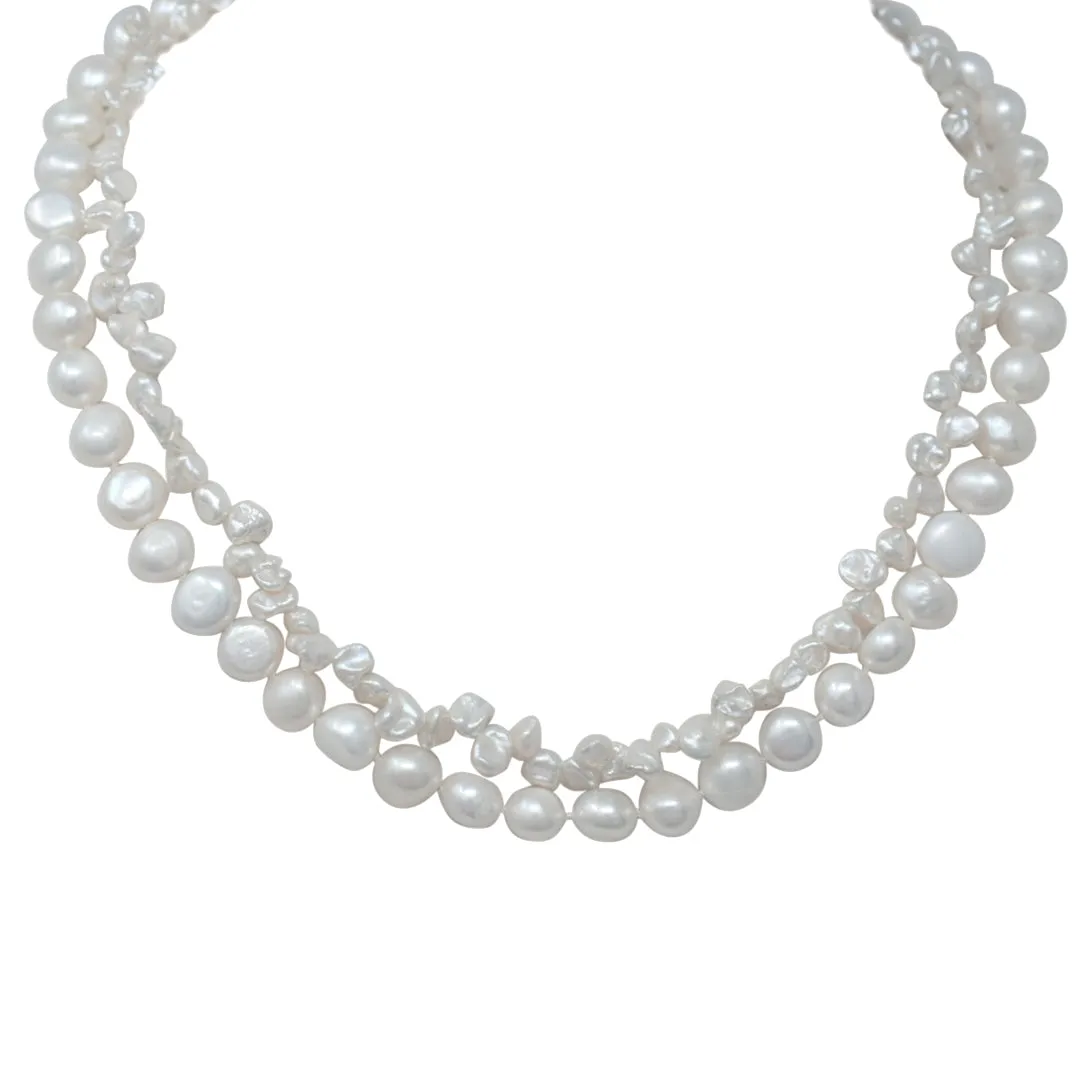 Contemporary Baroque ~ Double Strand Necklace