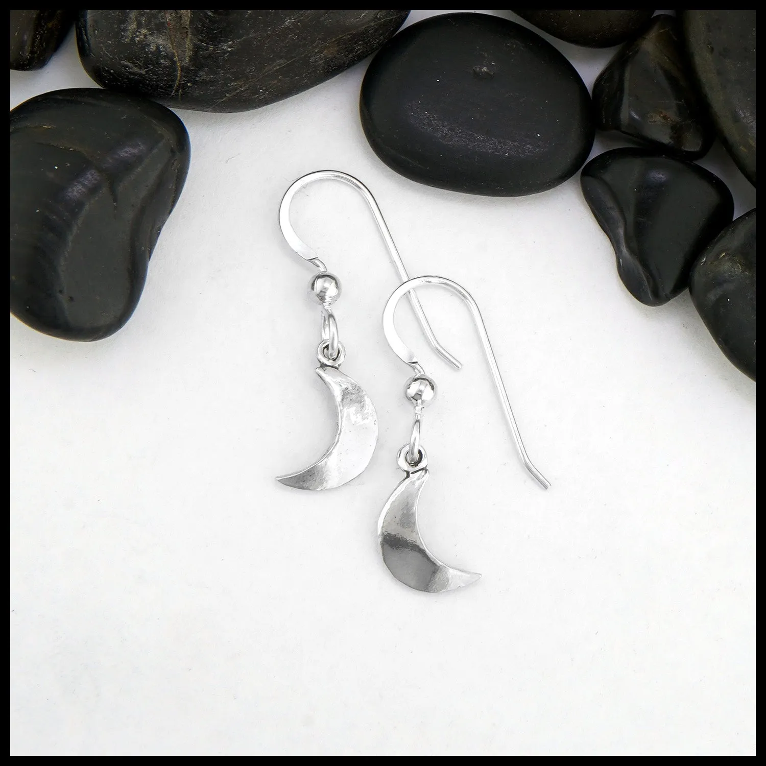 Crescent moon Drop Earrings