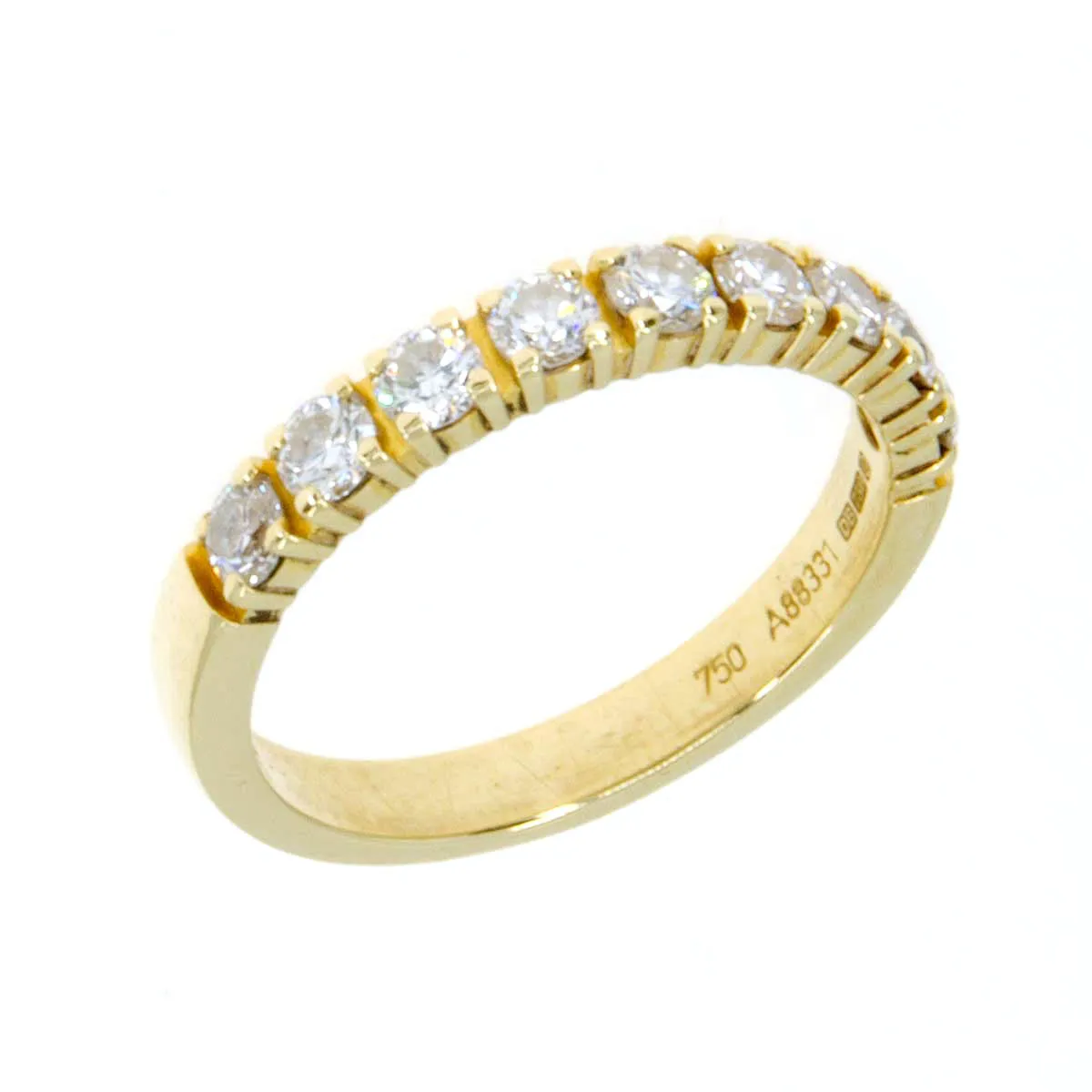 De Beers DB Classic Half Eternity Band