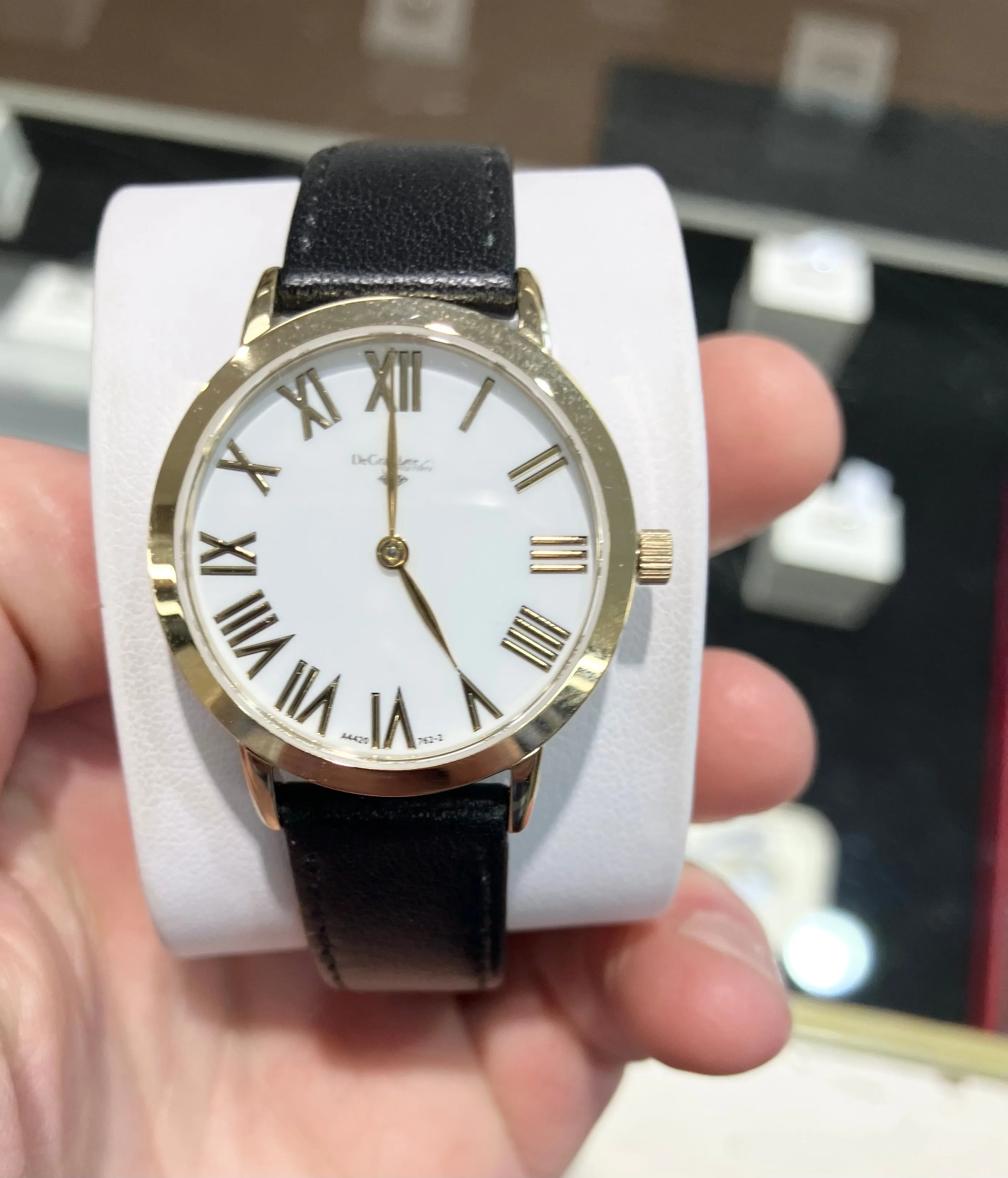 DeGrandpre Jewelers Watch With Leather Strap