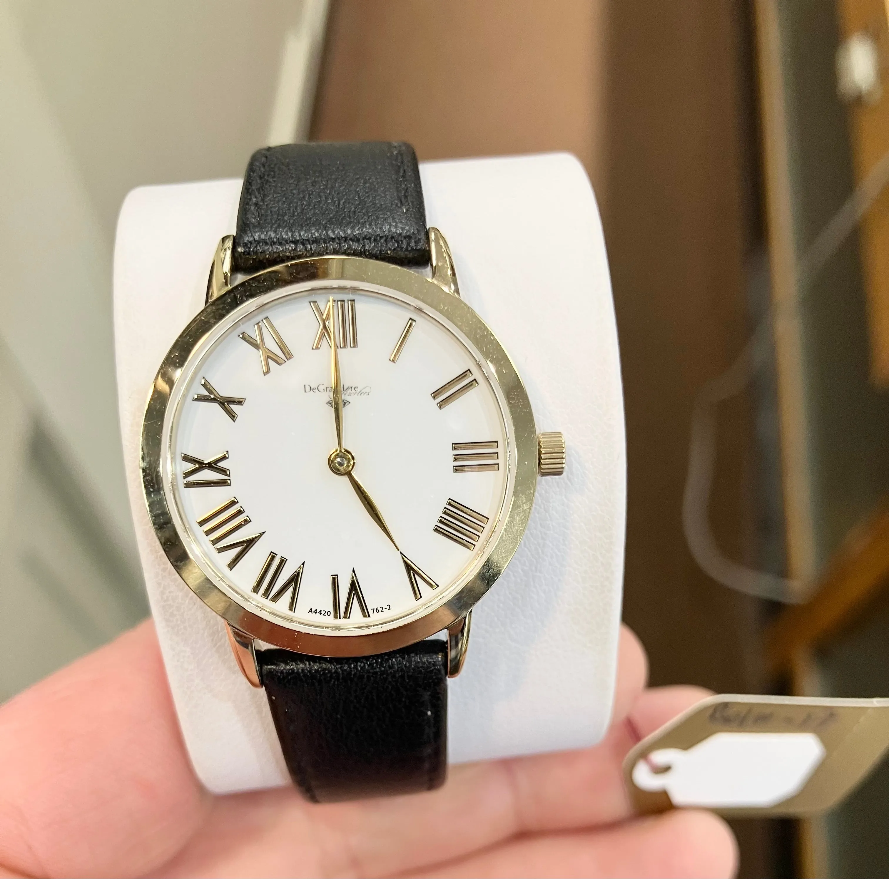 DeGrandpre Jewelers Watch With Leather Strap