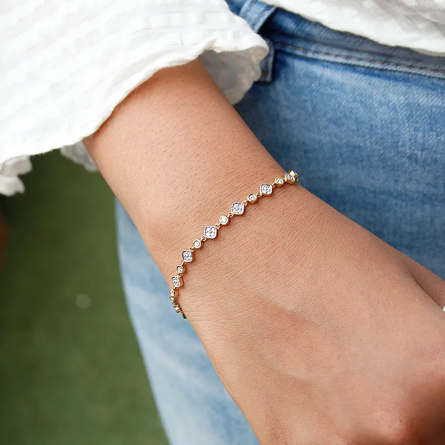 Diamond Bezel Tennis Bracelet