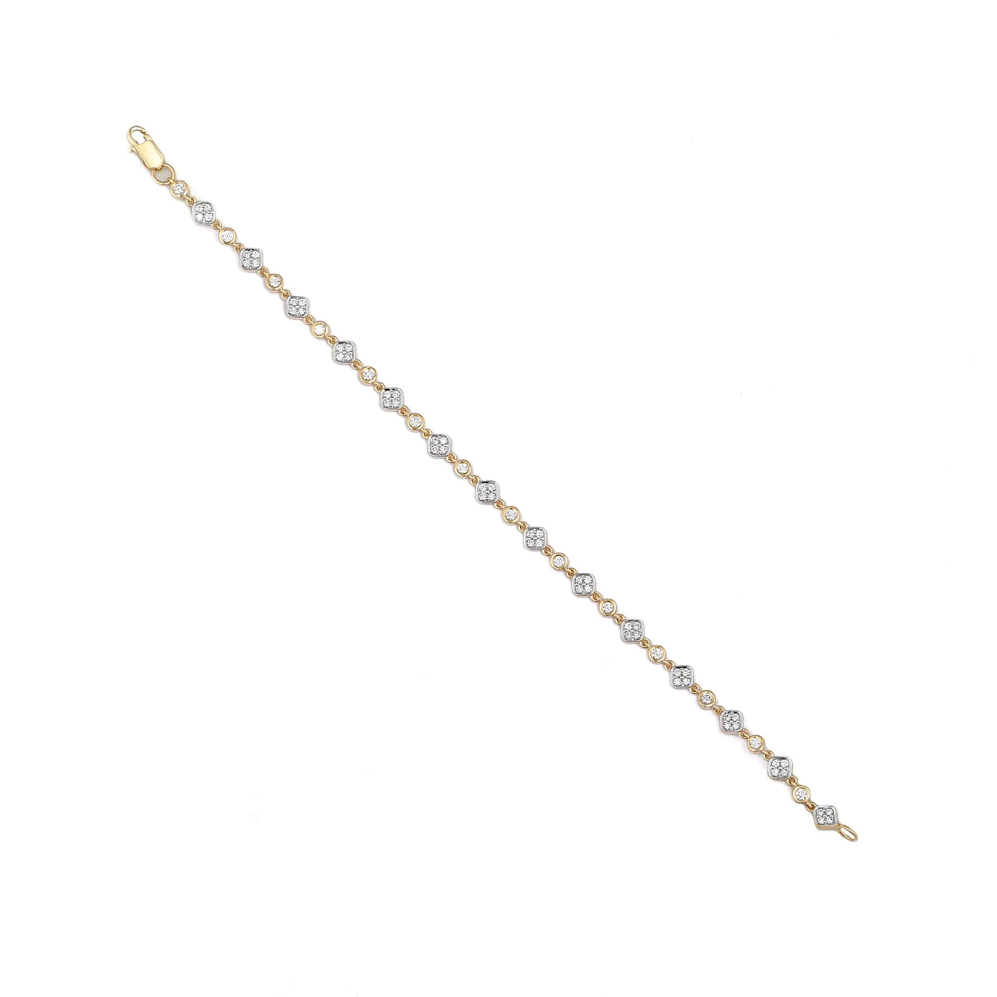 Diamond Bezel Tennis Bracelet