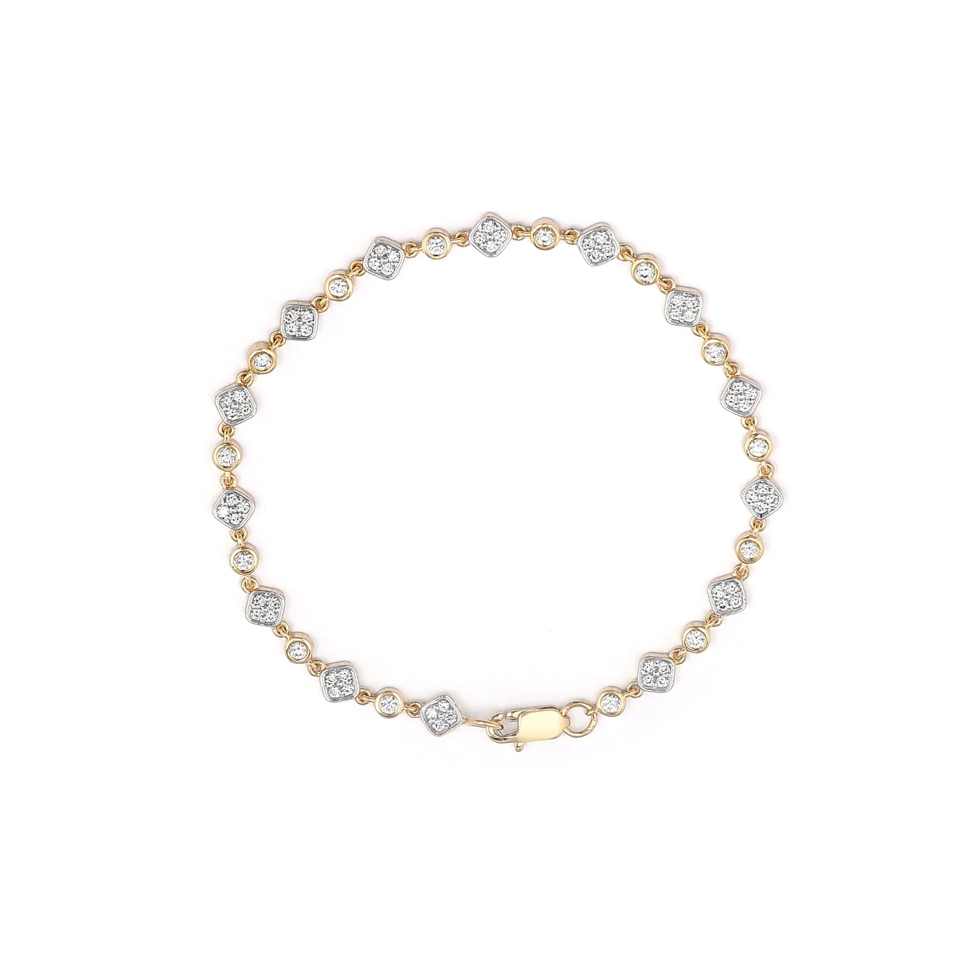 Diamond Bezel Tennis Bracelet