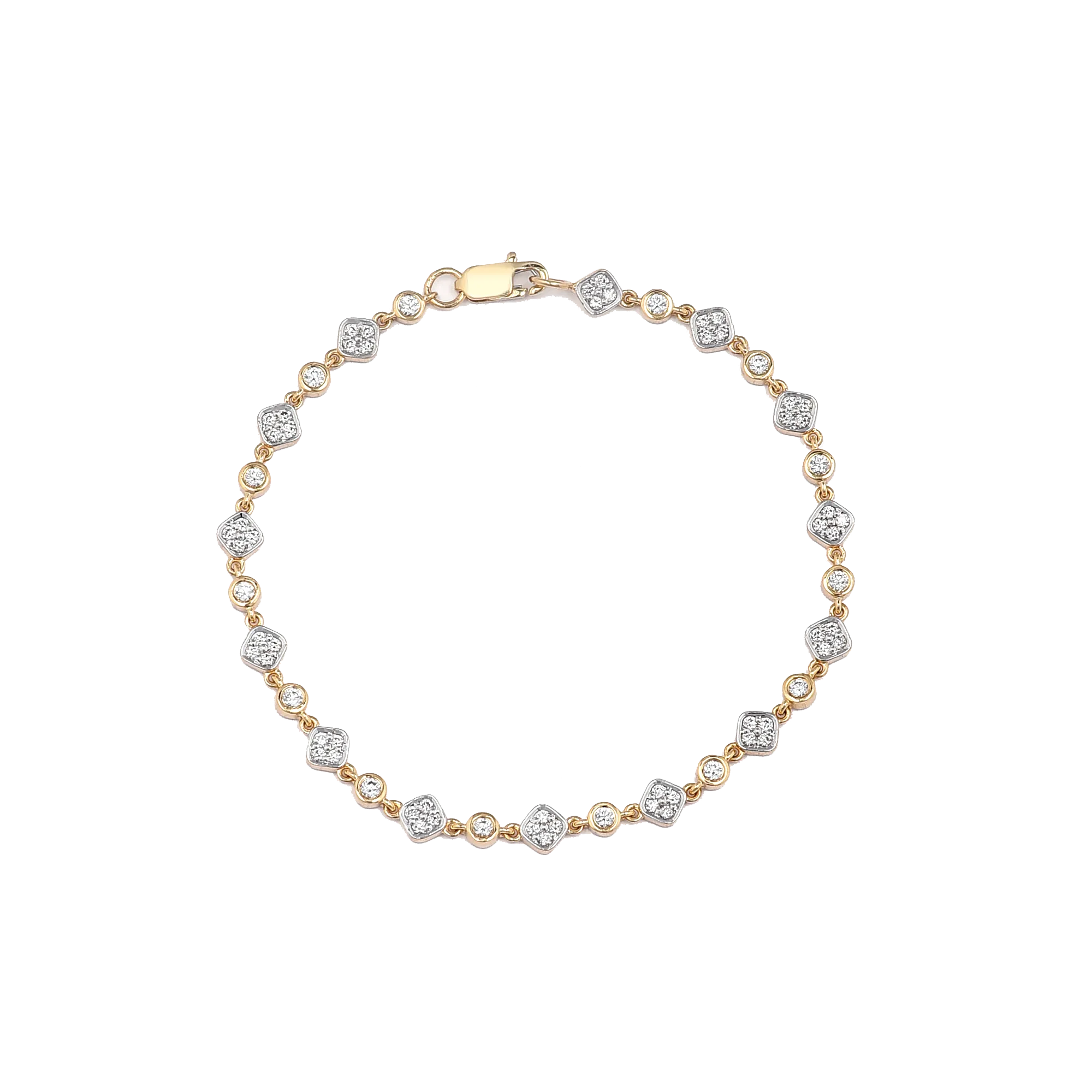 Diamond Bezel Tennis Bracelet