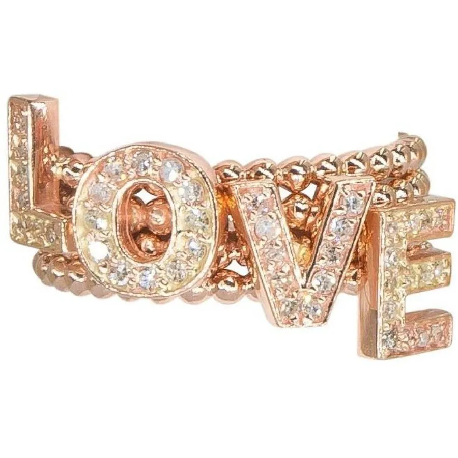 Diamond Initial Rings | 14K Gold | Stackable Diamond Letter Rings