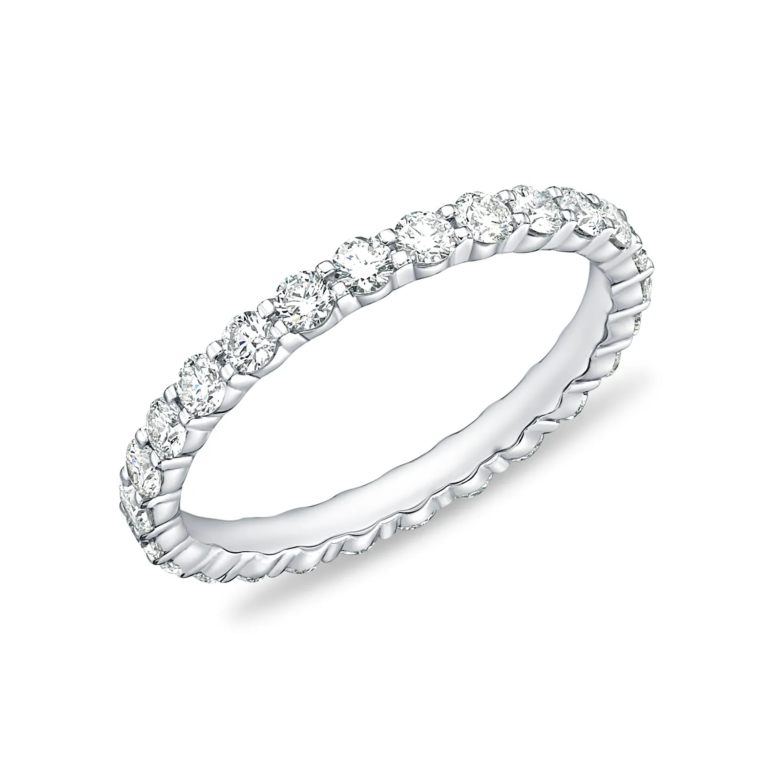 Diamond Petite Prong 26 Stone Band 1.01 total Carat Weight