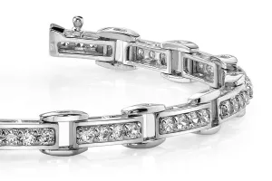 Diamond Quad Link Diamond Bracelet with 2.42 ct.(finished) 2.5mm