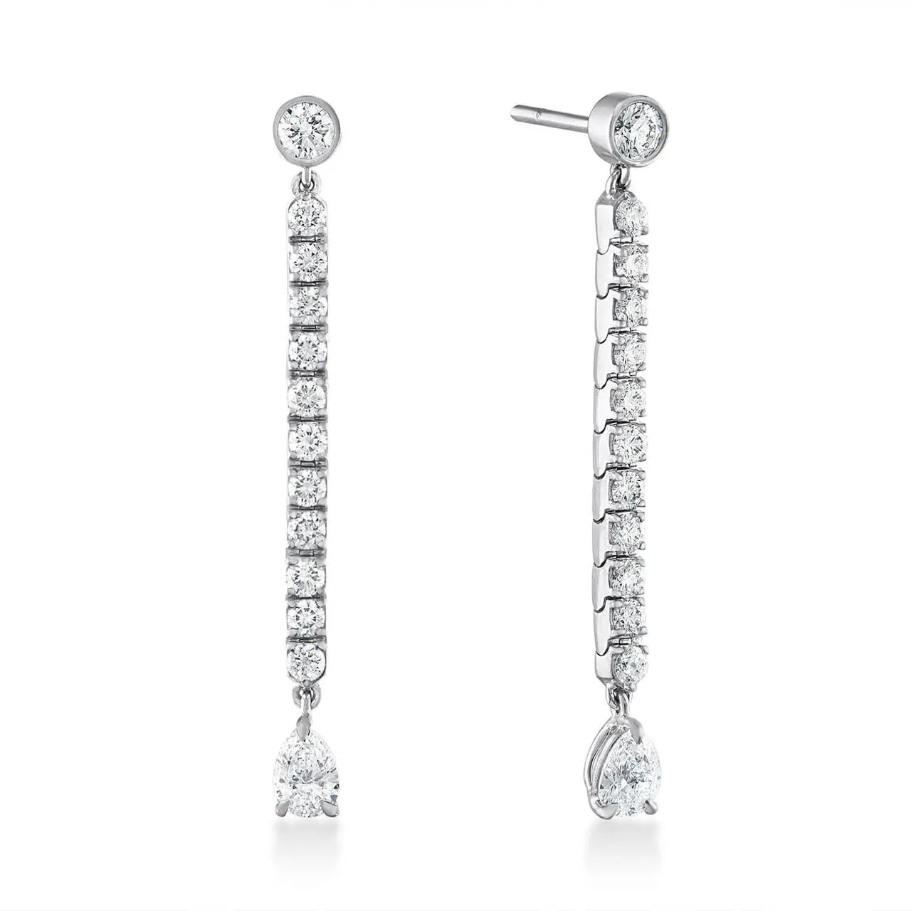 DIAMOND TENNIS EARRINGS