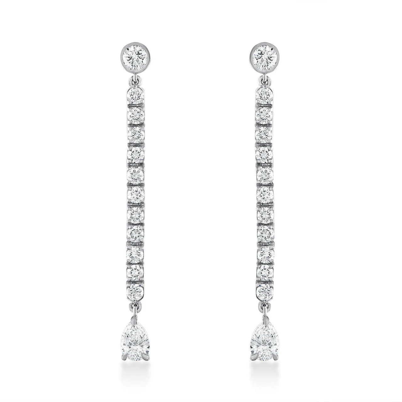 DIAMOND TENNIS EARRINGS