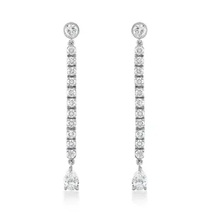 DIAMOND TENNIS EARRINGS