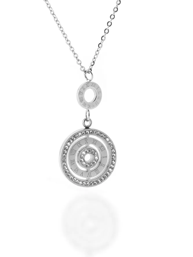 Double Rings Gold Pendant Necklace – Maestro Hennessy ®