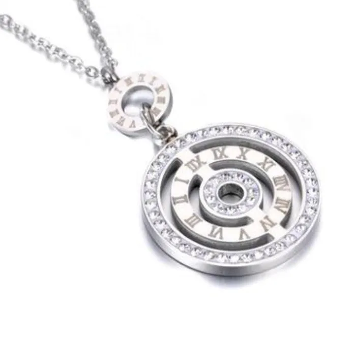 Double Rings Gold Pendant Necklace – Maestro Hennessy ®