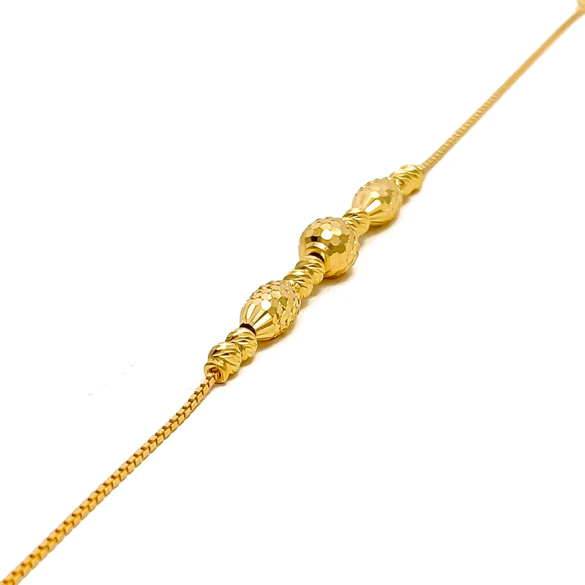 Elegant Twinkling 22k Gold Bracelet