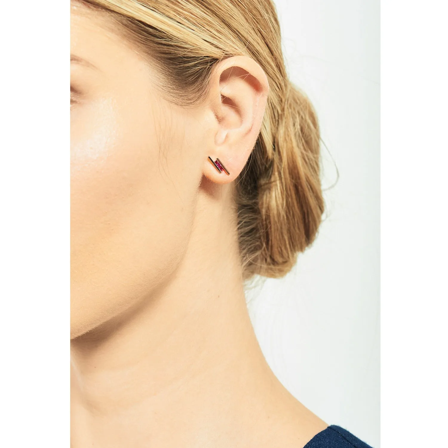 Elena Mini Earring | Rubies