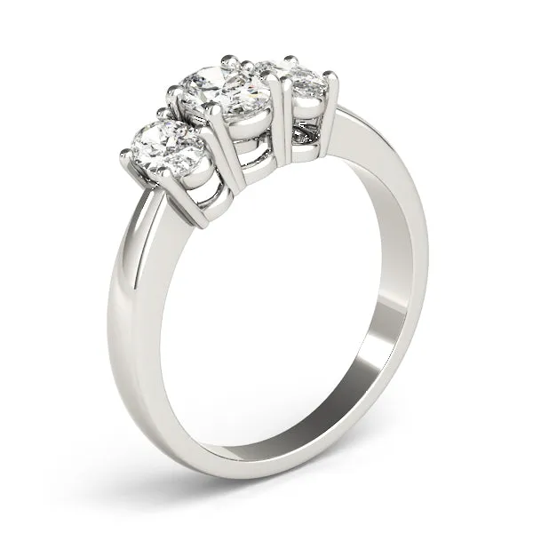 Engagement Rings 3 Stone Oval - TN81979