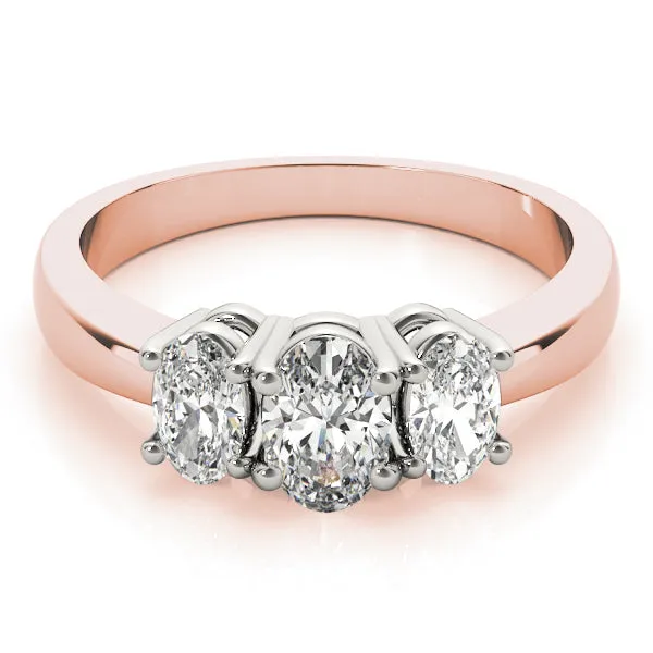 Engagement Rings 3 Stone Oval - TN81979