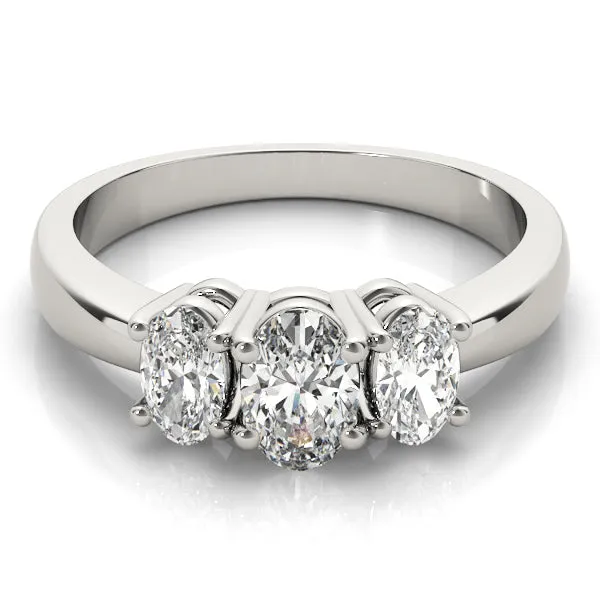 Engagement Rings 3 Stone Oval - TN81979