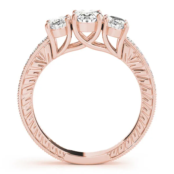 Engagement Rings 3 Stone Oval - TN82737