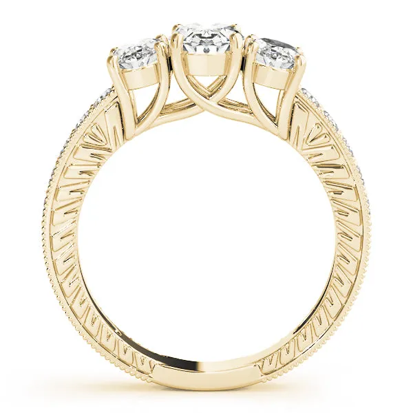 Engagement Rings 3 Stone Oval - TN82737