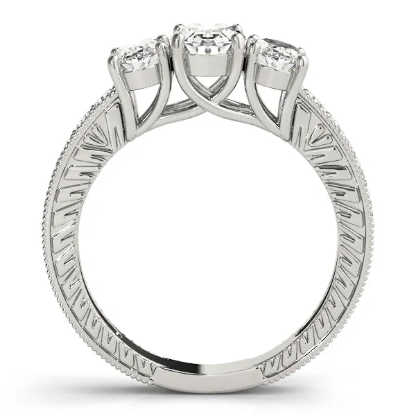 Engagement Rings 3 Stone Oval - TN82737